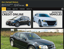 Tablet Screenshot of donhartzellmotors.com